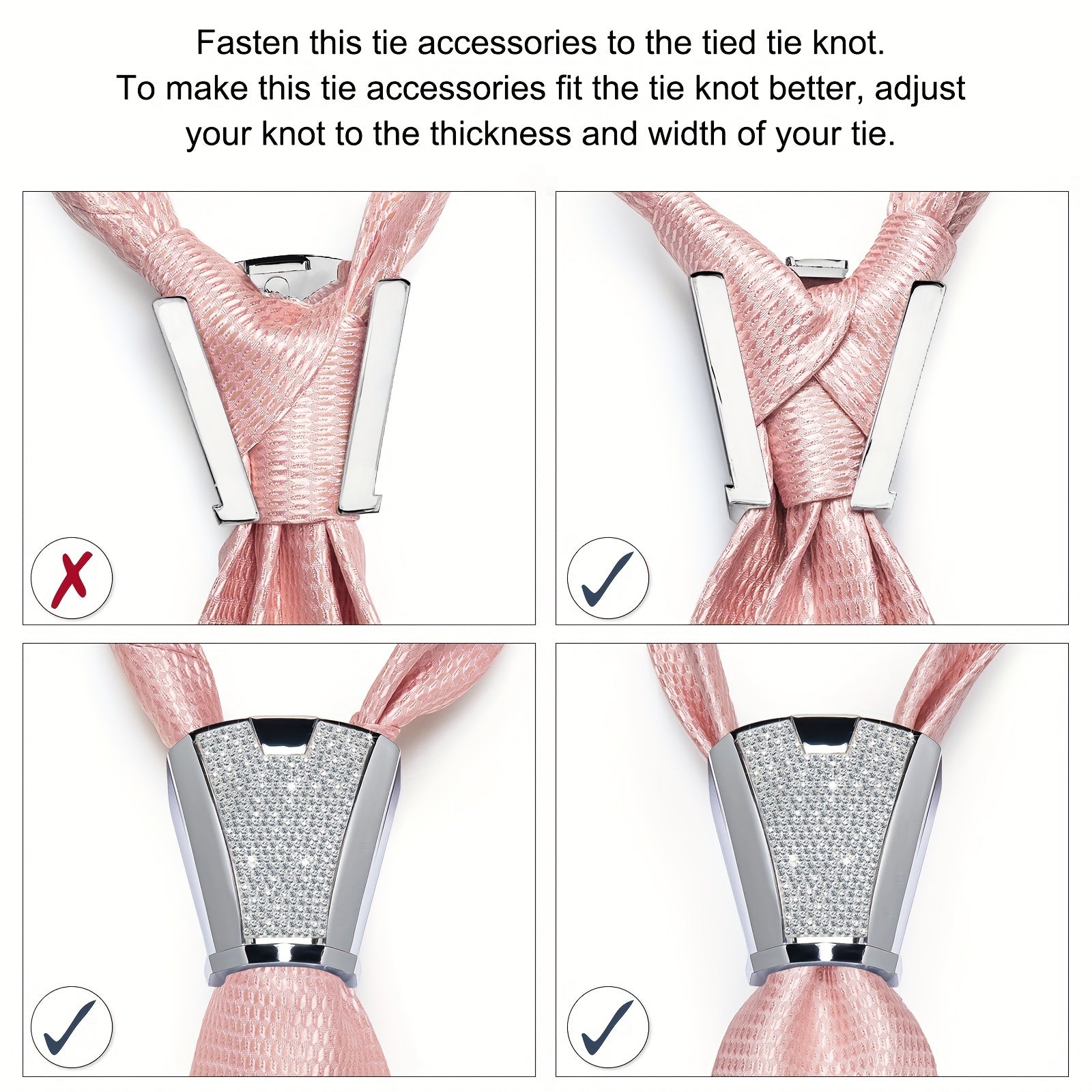 Men's Business Accessory Set with Silver Ring Cufflinks and Handkerchief