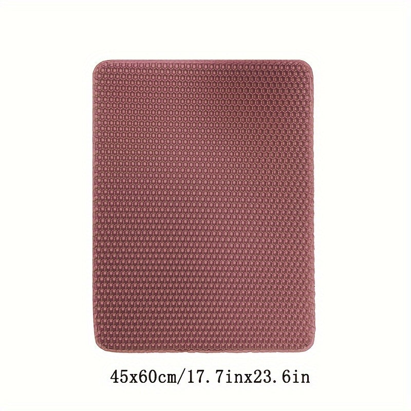 Double Layer EVA Cat Litter Mat Non-Slip Waterproof Large