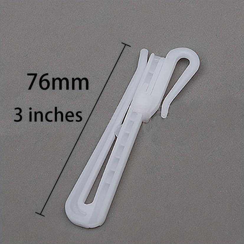 Retractable 3-Inch Plastic Curtain Hook for Korean Pleated Curtains