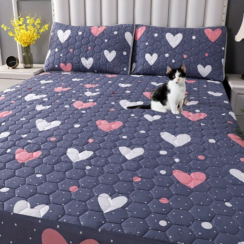 Suv o'tkazmaydigan, uch qavatli nafas oladigan, siljishsiz, teskari yostiq qoplamasi bilan yotish uchun matras qoplamasi