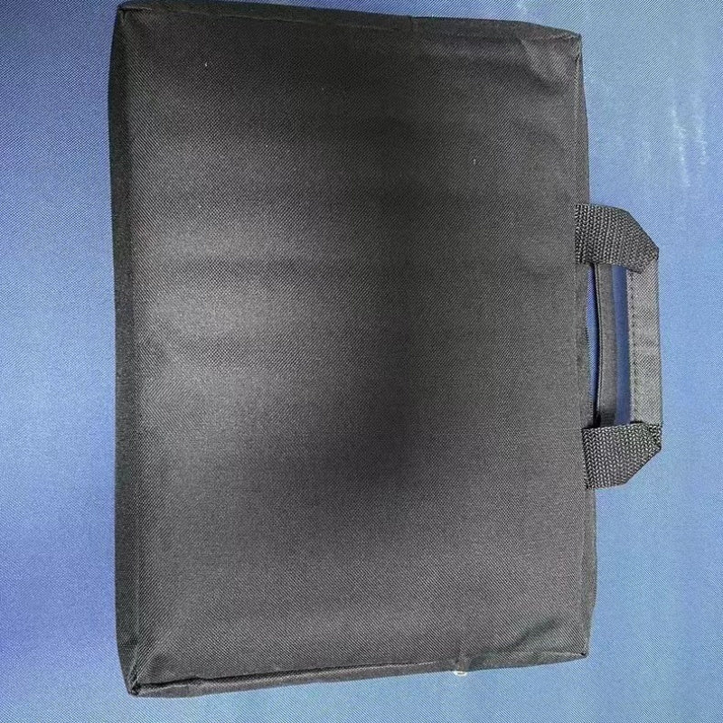 Black Polyester Laptop Tote Bag for Work Shopping and Gifts