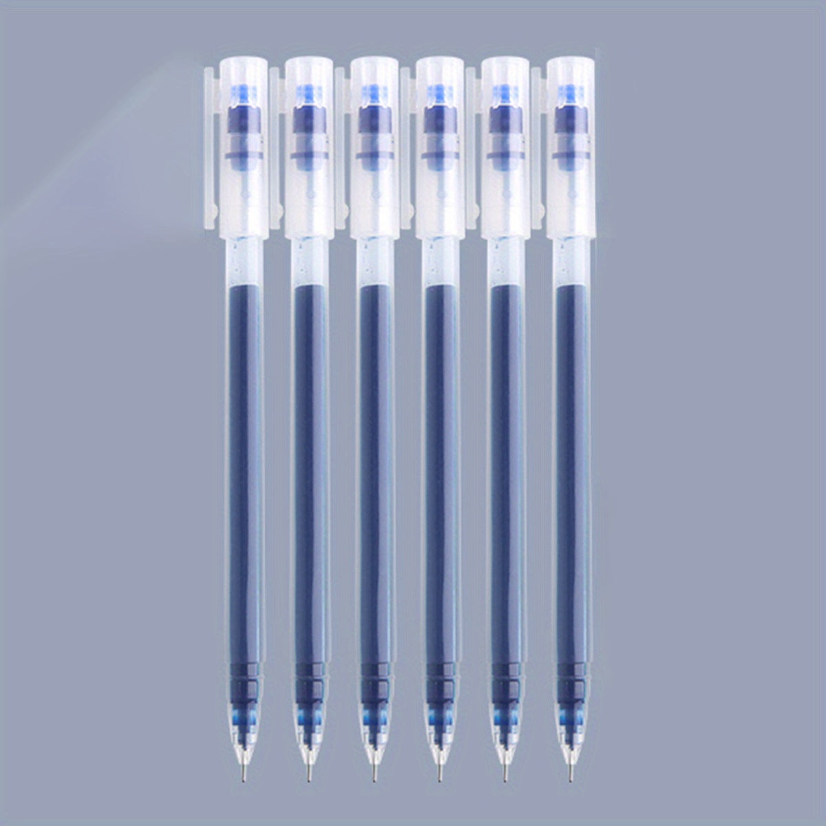 Large Capacity Gel Pens 0.5mm Needle Tip Pack of 6 or 10 for Students and Office