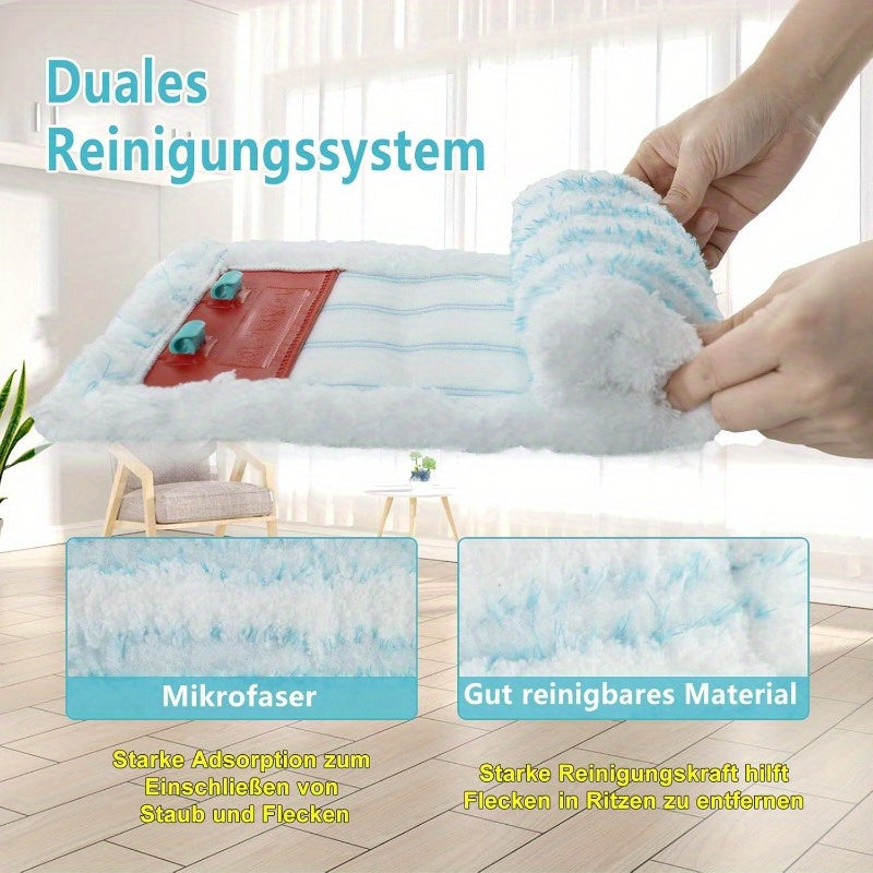 Pro XL Micro Duo Floor Mop Replacement Covers 2-Fiber Microfiber Set