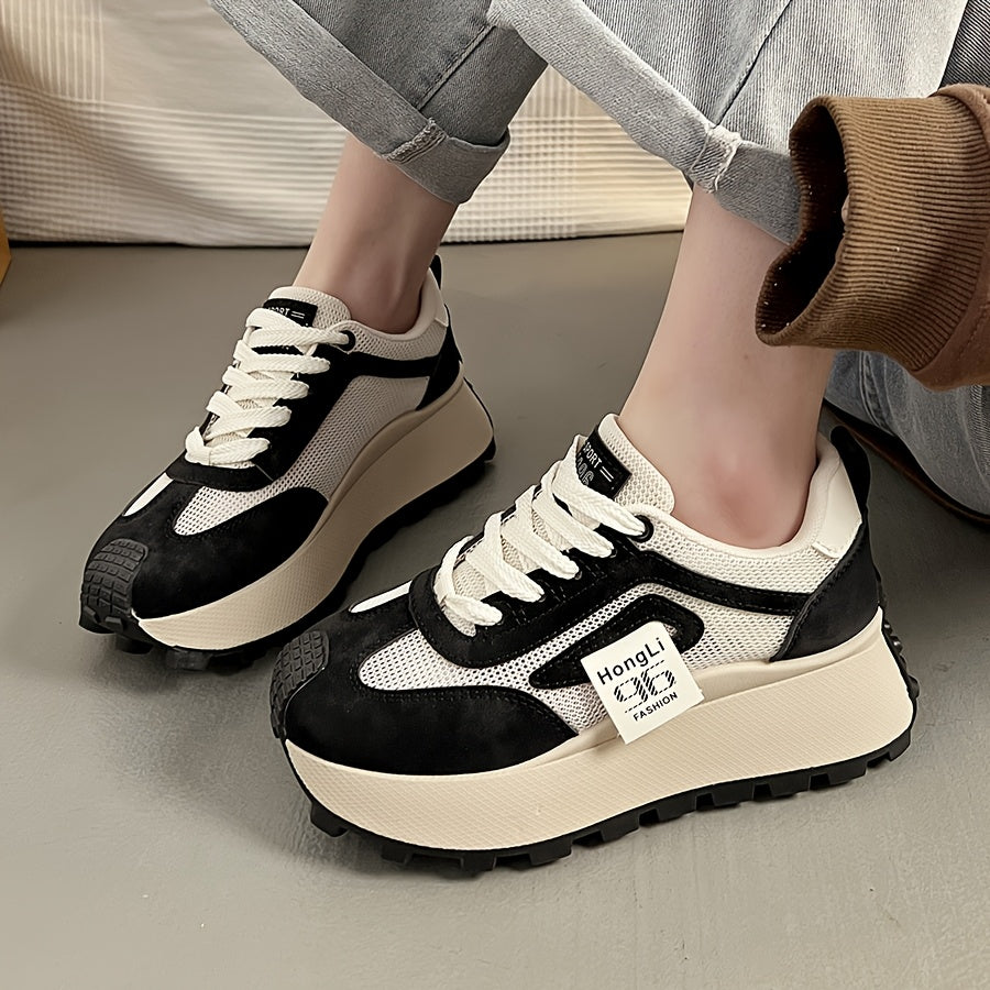 Women's Casual Mesh Shoes Thick Soles All-Season Comfort