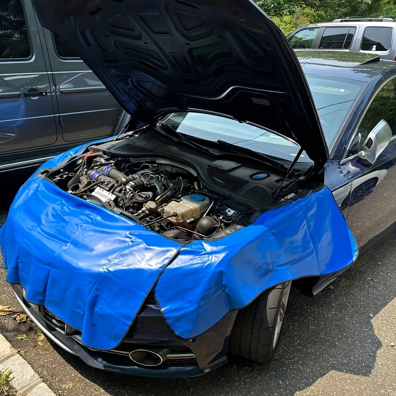 Universal avtomobil fender himoyasi bo'yoq himoyasi mato, qulf, yaproq plitasi bilan