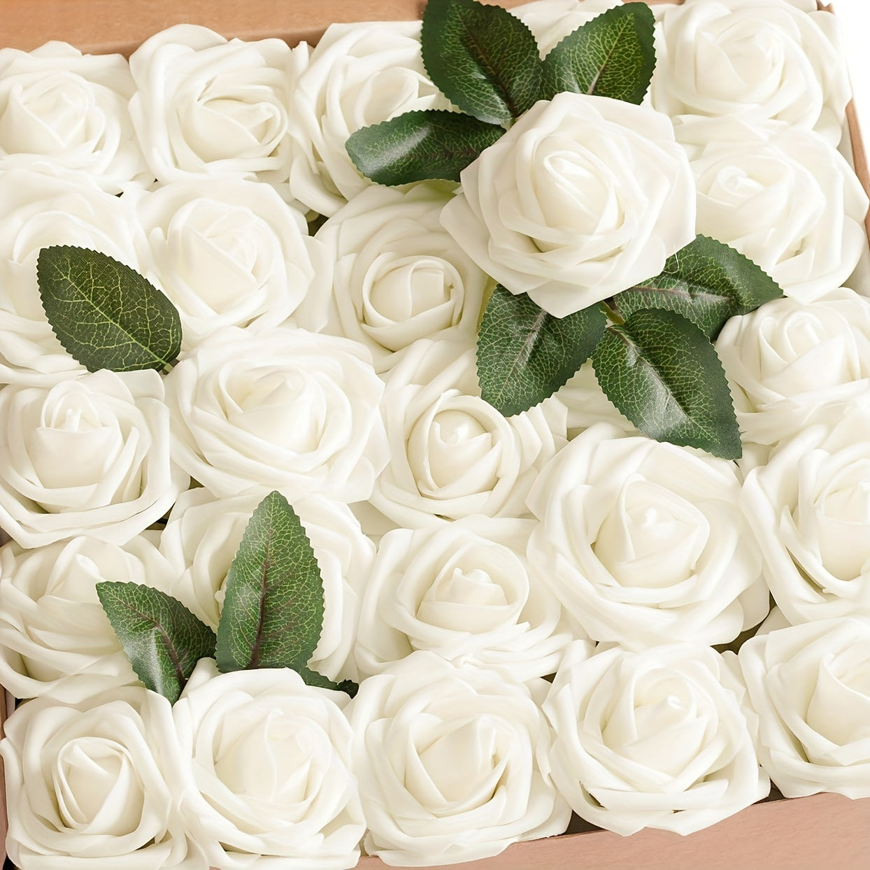 25 искусственных слоновых роз с стеблями для DIY свадебного декора и праздничных принадлежностей, идеально подходящих для букетов, центральных композиций и праздничных украшений.