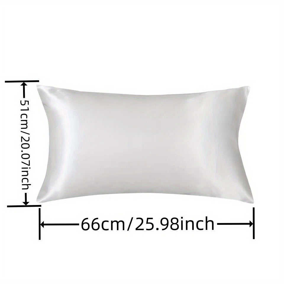 Set of 2 Satin Pillowcases in Multiple Colors Soft Airy Envelope Closure