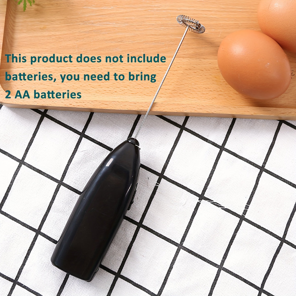 Electric Stainless Steel Milk Frother Mini Portable Cappuccino Maker Coffee Creamer Mixer