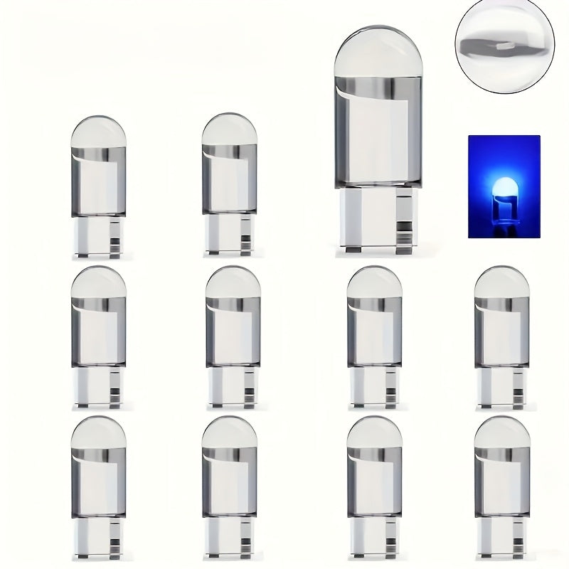 12V W5W LED shisha chiroqlari 6000K oq nur uchun avtomobil ichki qismi, 10-20 ta paket