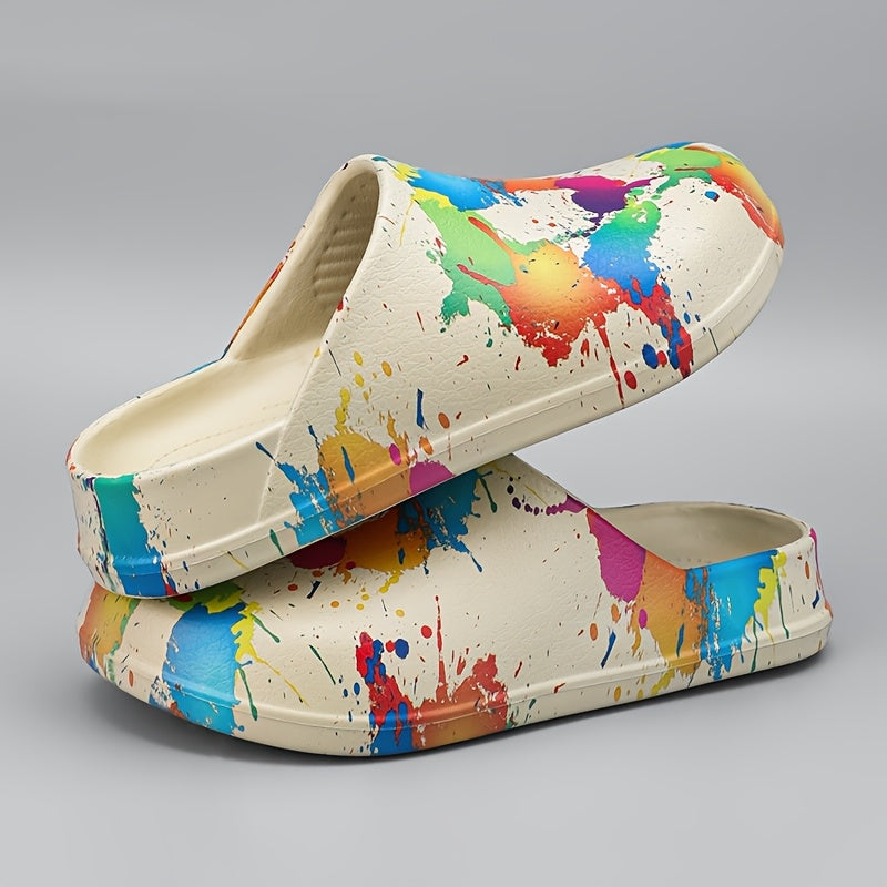 Women's Colorful Camo Print EVA Clogs Lightweight Non-Slip Sandals