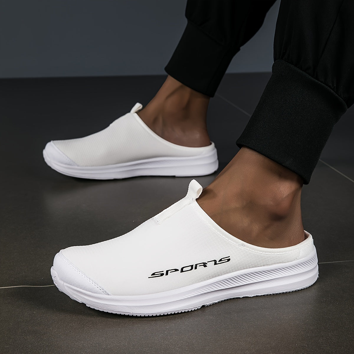 Women’s Flat Mule Sneakers Casual Slip-On Lightweight Comfortable Plus Size