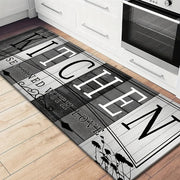 Velvet Kitchen Runner Mat 1 Piece Machine Washable Polyester Hallway Decor