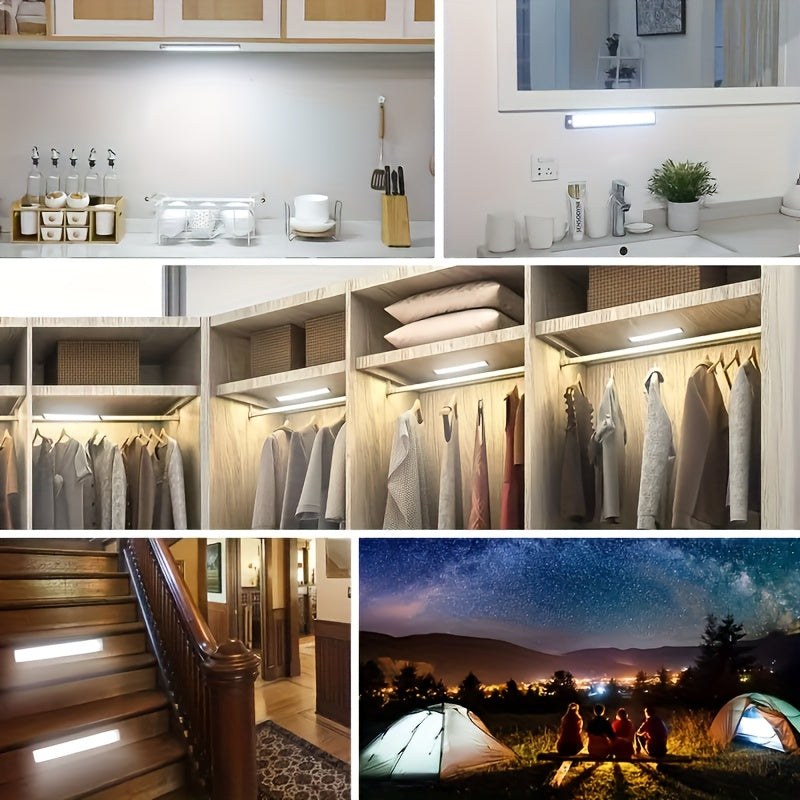Wireless Motion Sensor LED Cabinet Light Battery Powered for Indoor Use