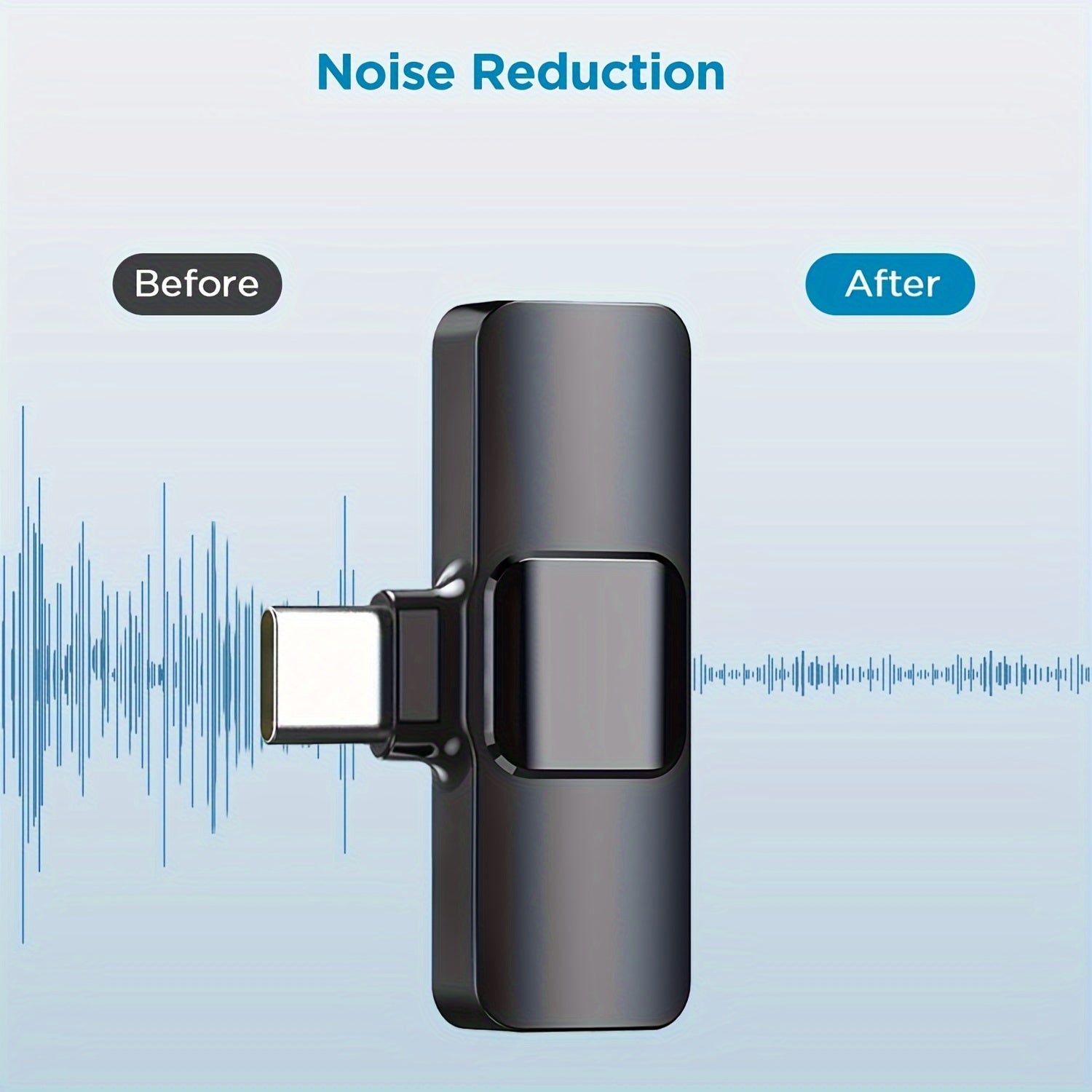 Wireless Lavalier Microphone for USB-C Smartphones for Video Interviews Podcasts and Vlogs