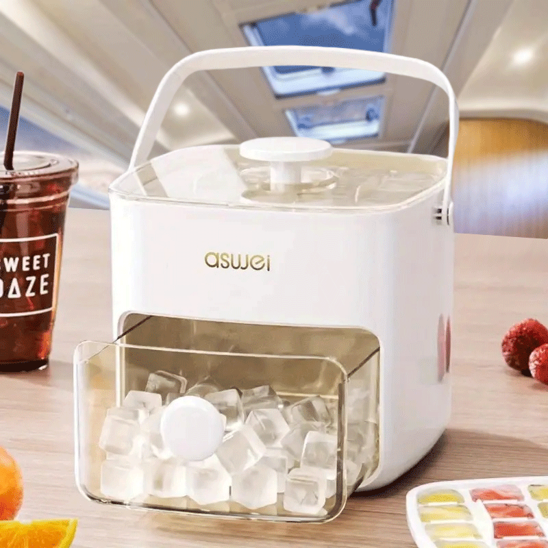 Manual Ice Maker Kit Square Ice Cube Tray Large Capacity Durable