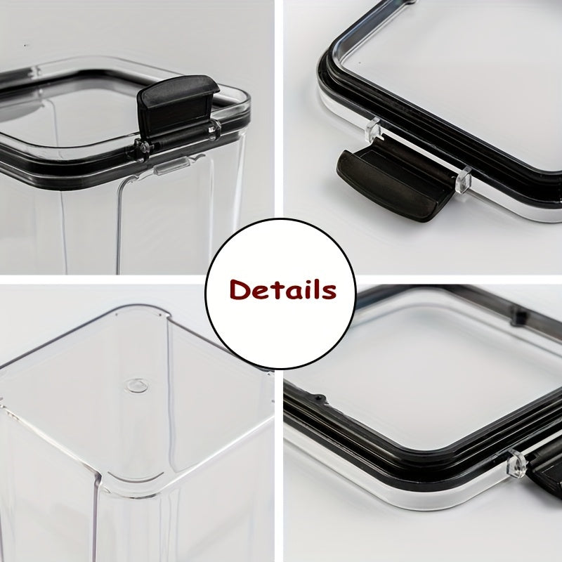 Airtight Food Storage Containers Set, Clear Plastic Canisters, Stackable, BPA-Free