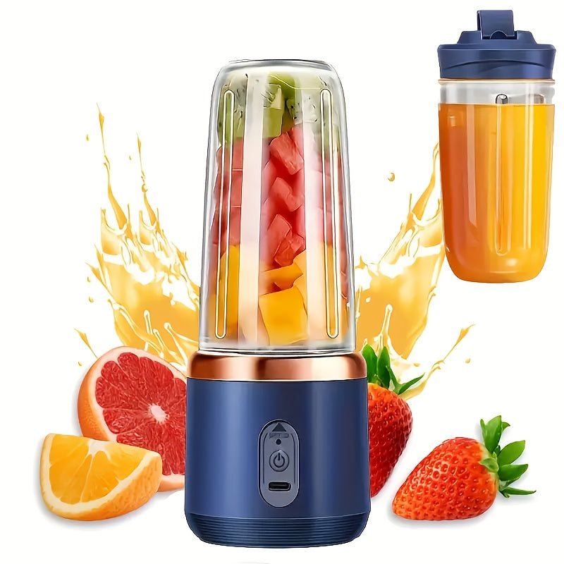 Personal Portable Fruit Juicer with 12.85 oz Removable Cup USB Rechargeable Food-Grade Material