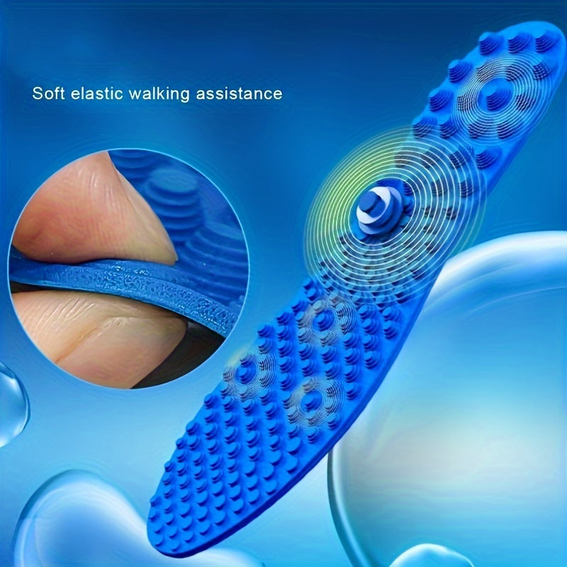 Unisex Foot Reflexology Massage Insoles Latex Shoe Pads for Foot Therapy