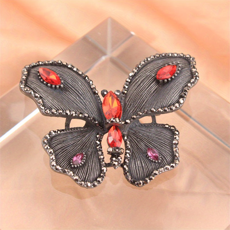 Elegant Butterfly Brooch Rhinestone Jewelry Pin for Women Gift Accessories