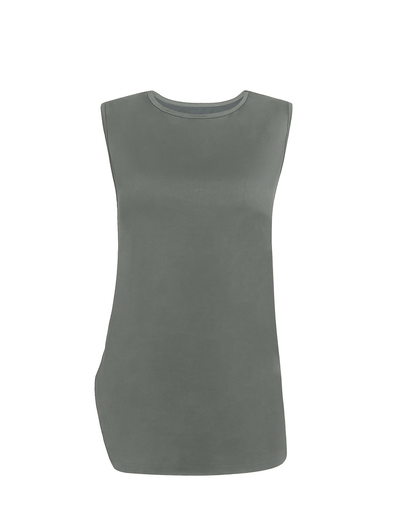 Conjunto de dos piezas para mujer, camiseta de cuello redondo y pantalones de pierna ancha, otoño e invierno, mezcla de poliéster, elástico