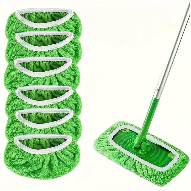 Reusable Mop Pads Set for Wet and Dry Floor Cleaning High Absorbency Durable Easy to Clean