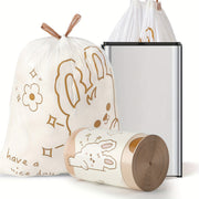 Mustahkam 13-gallonli tortma ipli axlat qoplari - yirtilishga chidamli, o'z-o'zidan muhrlanadigan yuqori qismi, turli xonalar va ochiq joylar uchun keng plastik chiqindi qoplari - uy uchun qulay tozalash yechimi