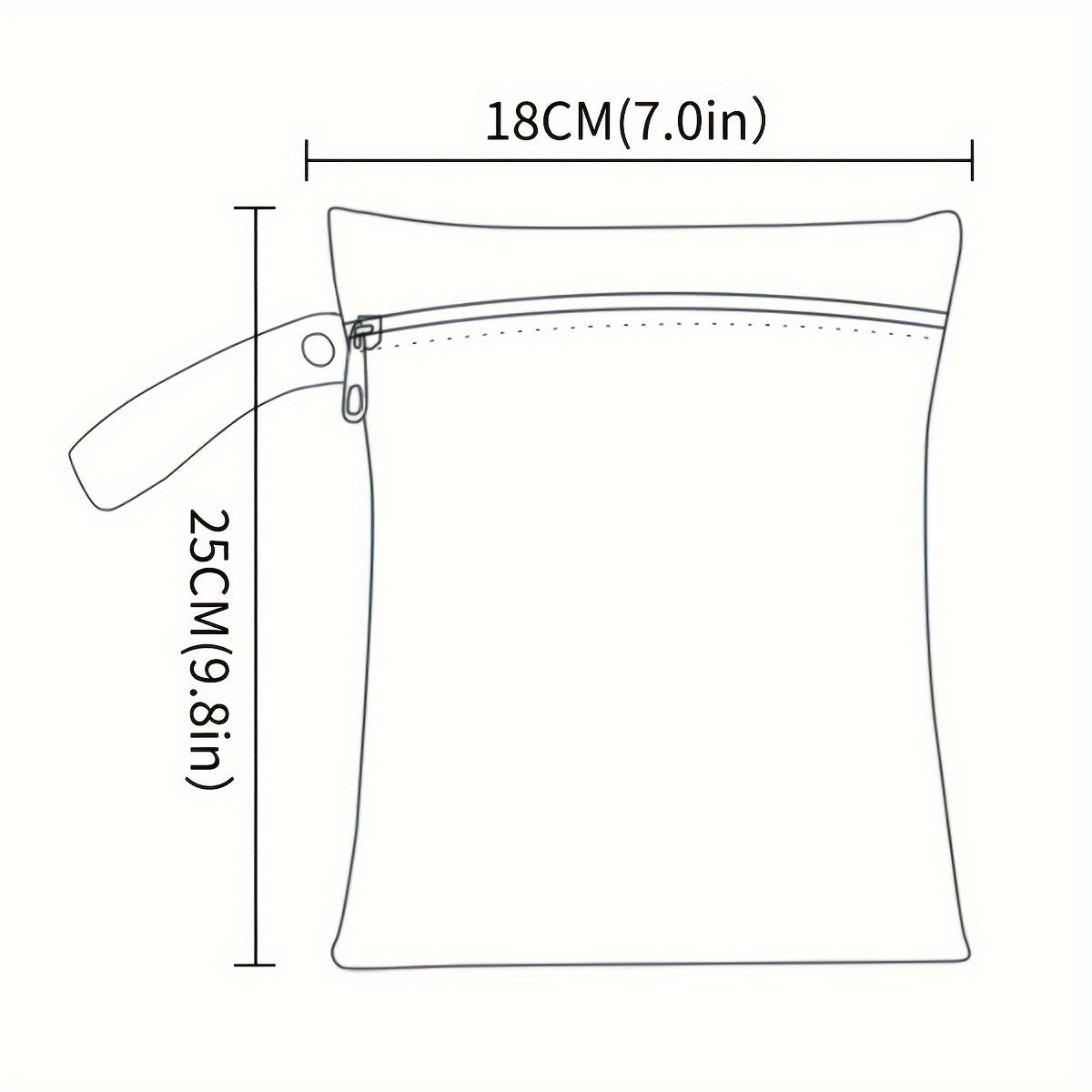 Reusable Waterproof Wet Dry Bag for Travel and Beach Storage with Zipper and Handle