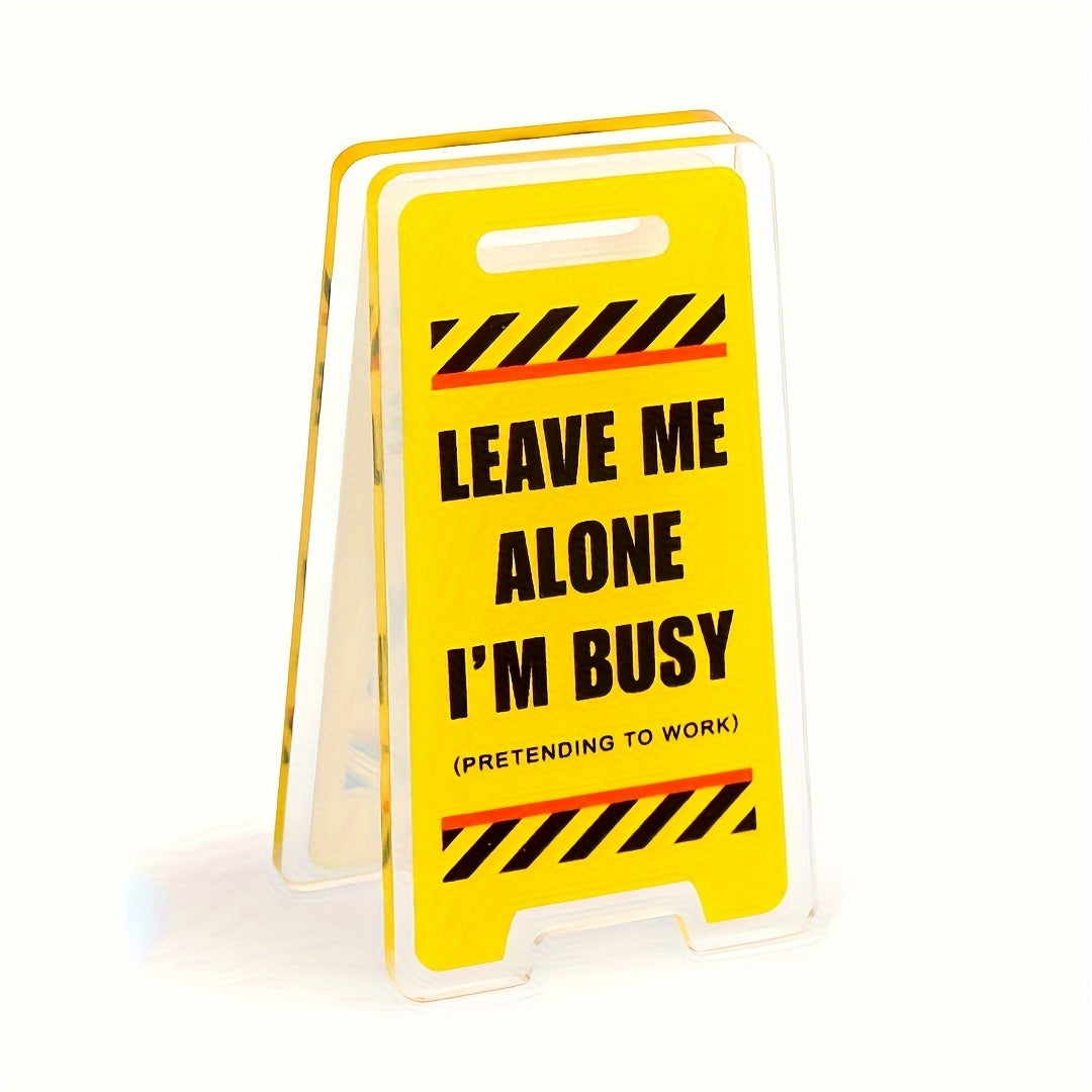 Set of 3 Acrylic Office Desk Signs Funny Room Decor Gifts for Colleagues