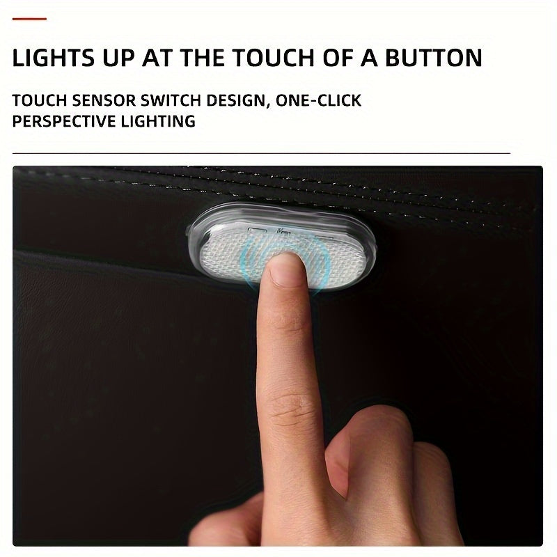 Luz LED de techo para coche con sensor táctil, lámpara de lectura mini, luz ambiental para techo de coche