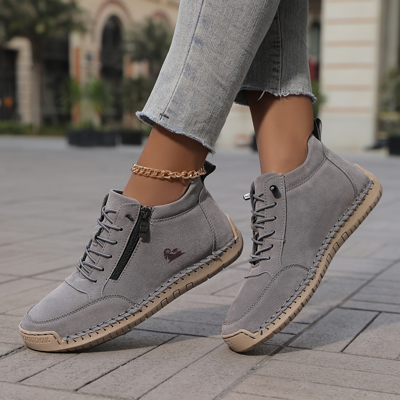 Zapatos casuales de mano para mujer con suela de goma para entrenamiento cruzado