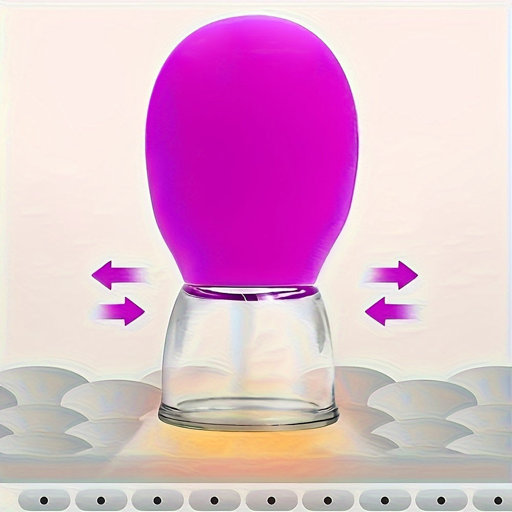 6-Piece Silicone Facial Cupping Set for Face, Body, Hands and Neck