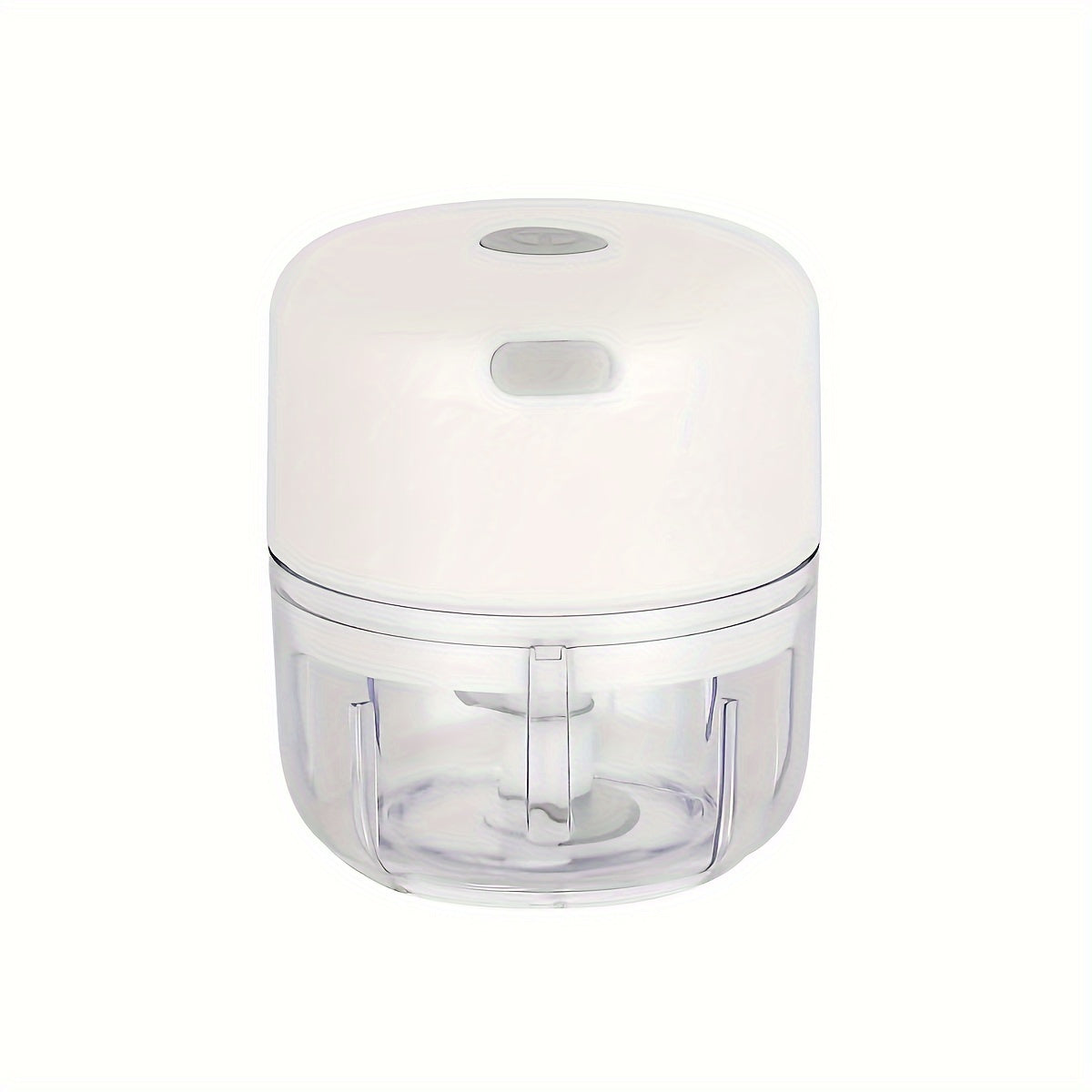 O'zgaruvchan qo'shimchalar va shaffof idishlar bilan qayta to'ldiriladigan elektr sarimsoq maydalagich va sabzavot maydalagich.