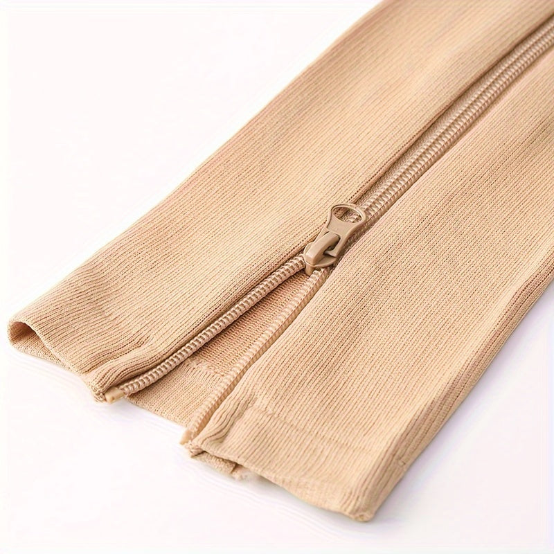 Unisex Compression Socks Breathable Zipper Long Stockings for Men and Women