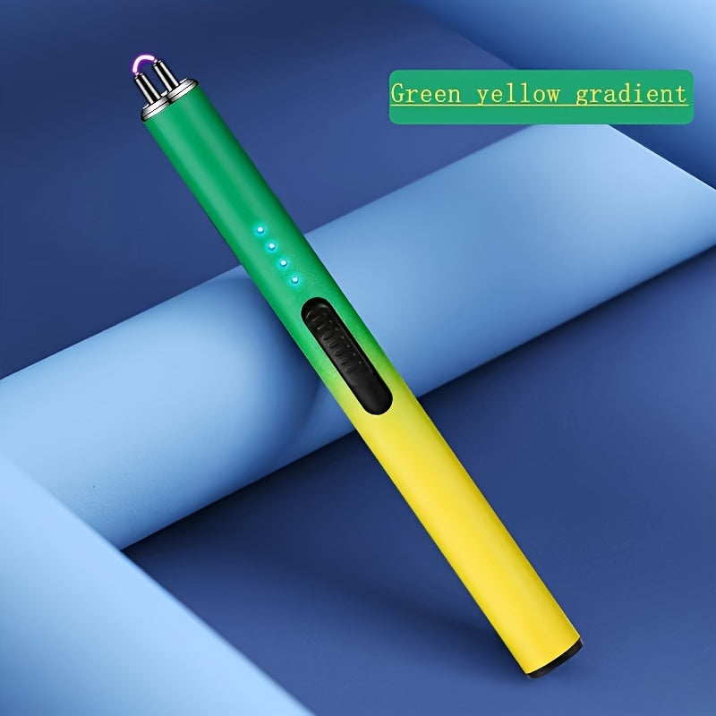 Electric Rechargeable Candle Lighter Windproof Flameless Kitchen BBQ Camping Tool