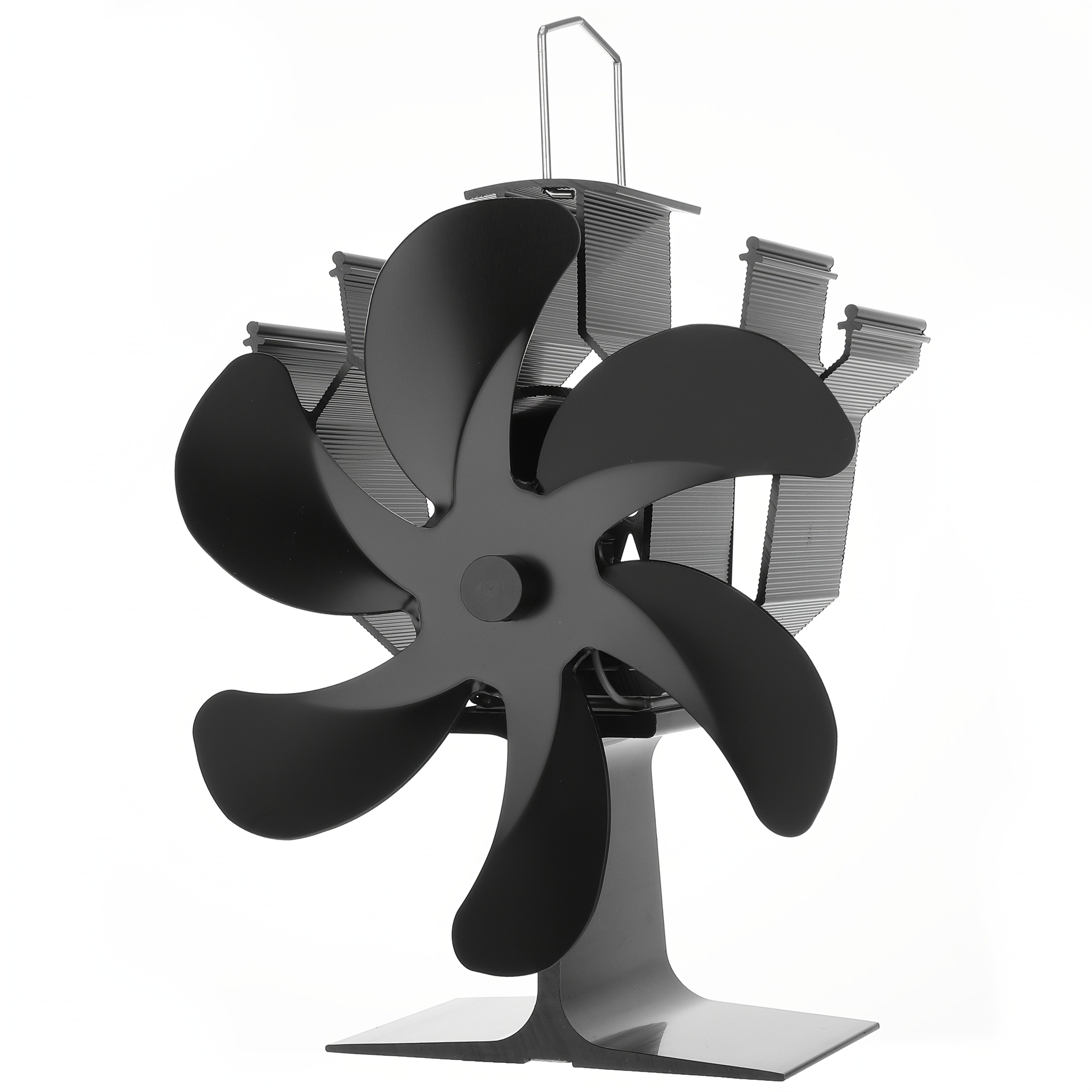 Aluminum Table Fan with Bracket for Heater Fireplace Log Burner Stove Accessories