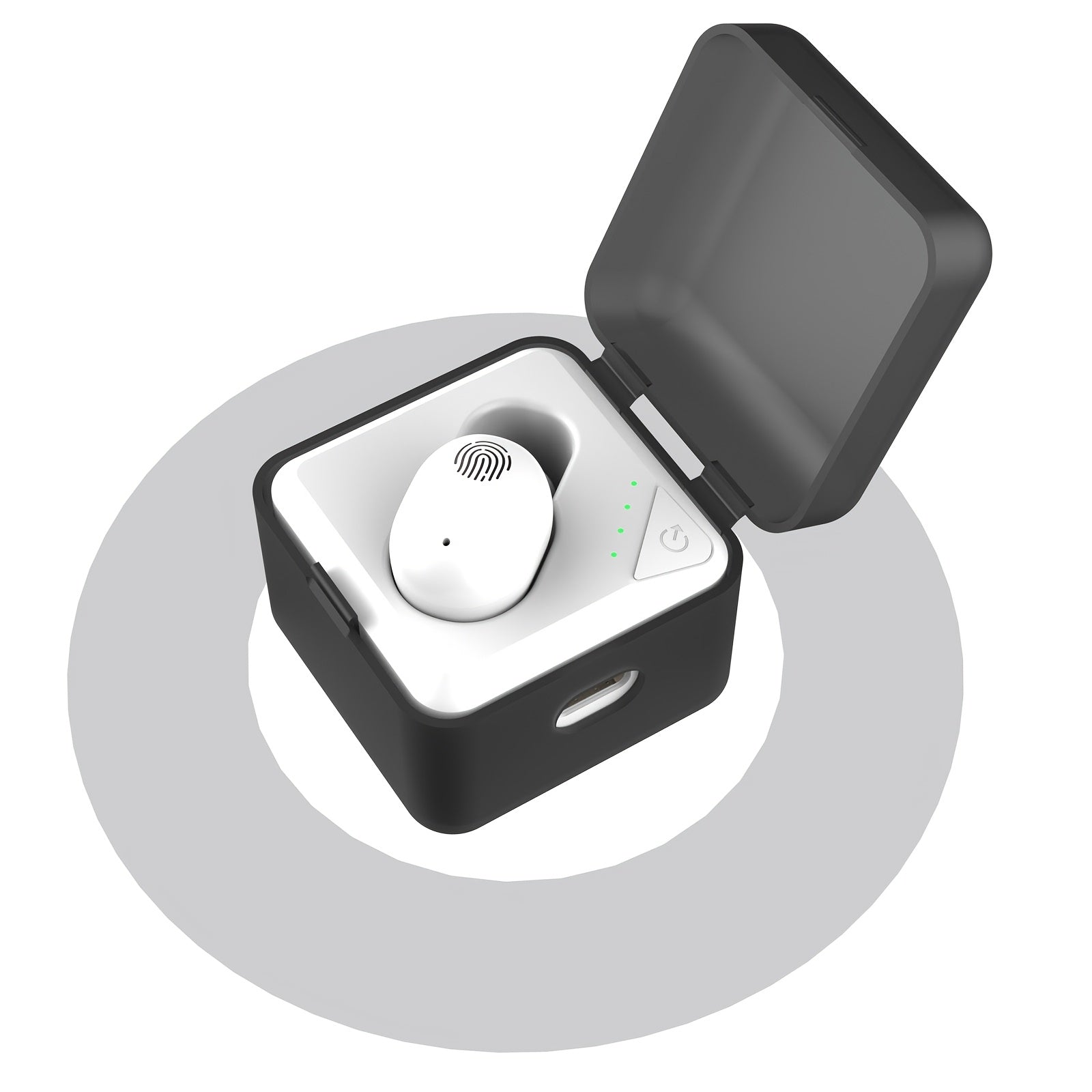 Lightweight Portable Earbuds with Volume Control and Charging Case for Travel