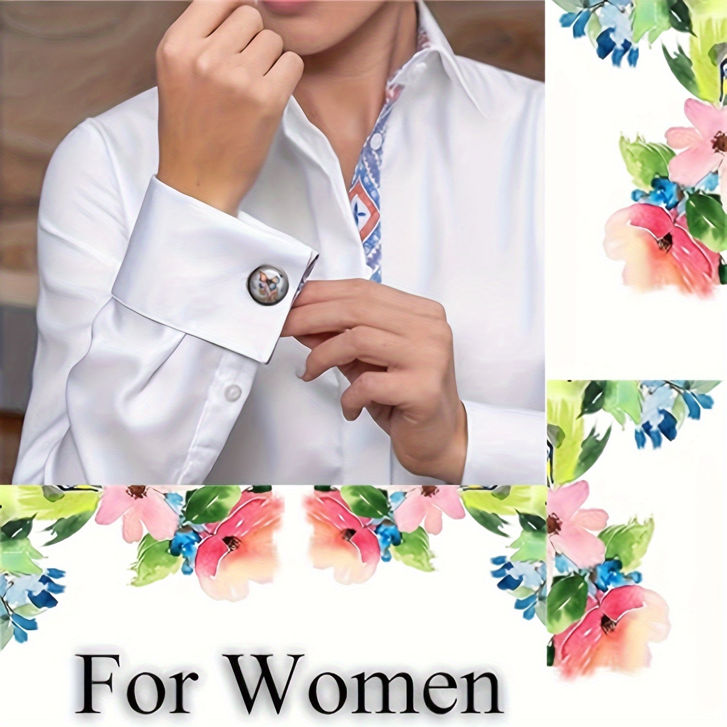 Мужские и женские металлические запонки с винтажным бабочковым цветочным дизайном для смокинга или свадьбы