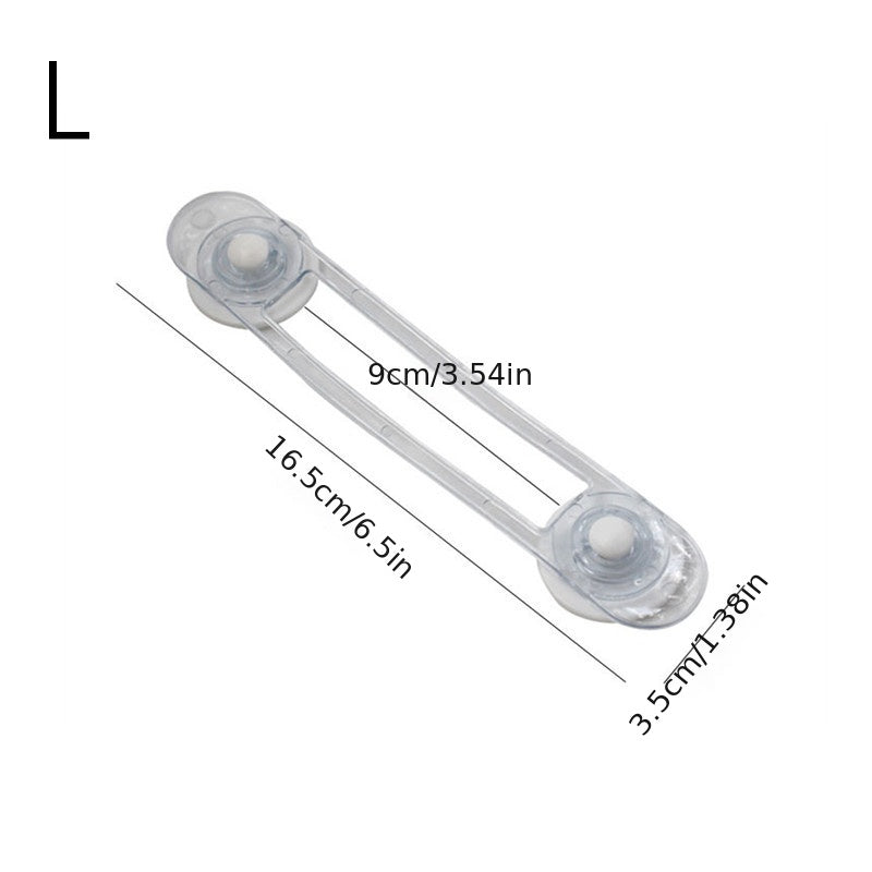 Child Safety Locks 10-Pack Transparent Strap Drawer Locks for Childproofing