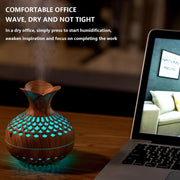 Wood Grain Aromatherapy Diffuser Humidifier USB Powered Air Purifier for Room