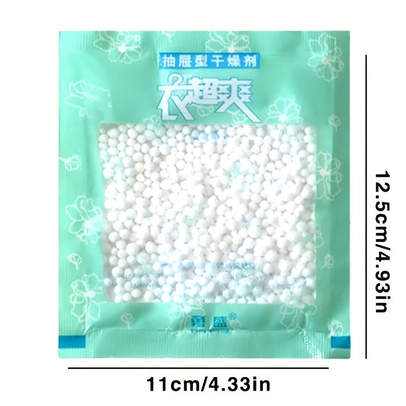 6 dona, 10 dona va 20 dona o'lchamdagi namlikni so'ruvchi sumkalar, tortmalar va shkaflar uchun, uyning turli joylarida foydalanish uchun ideal.