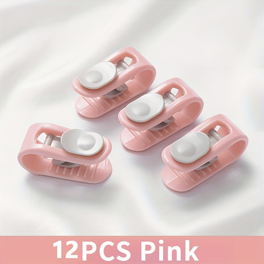 Set of 12 Non-Slip Duvet Clips Bed Sheet Fasteners for Securing Blankets and Bedding