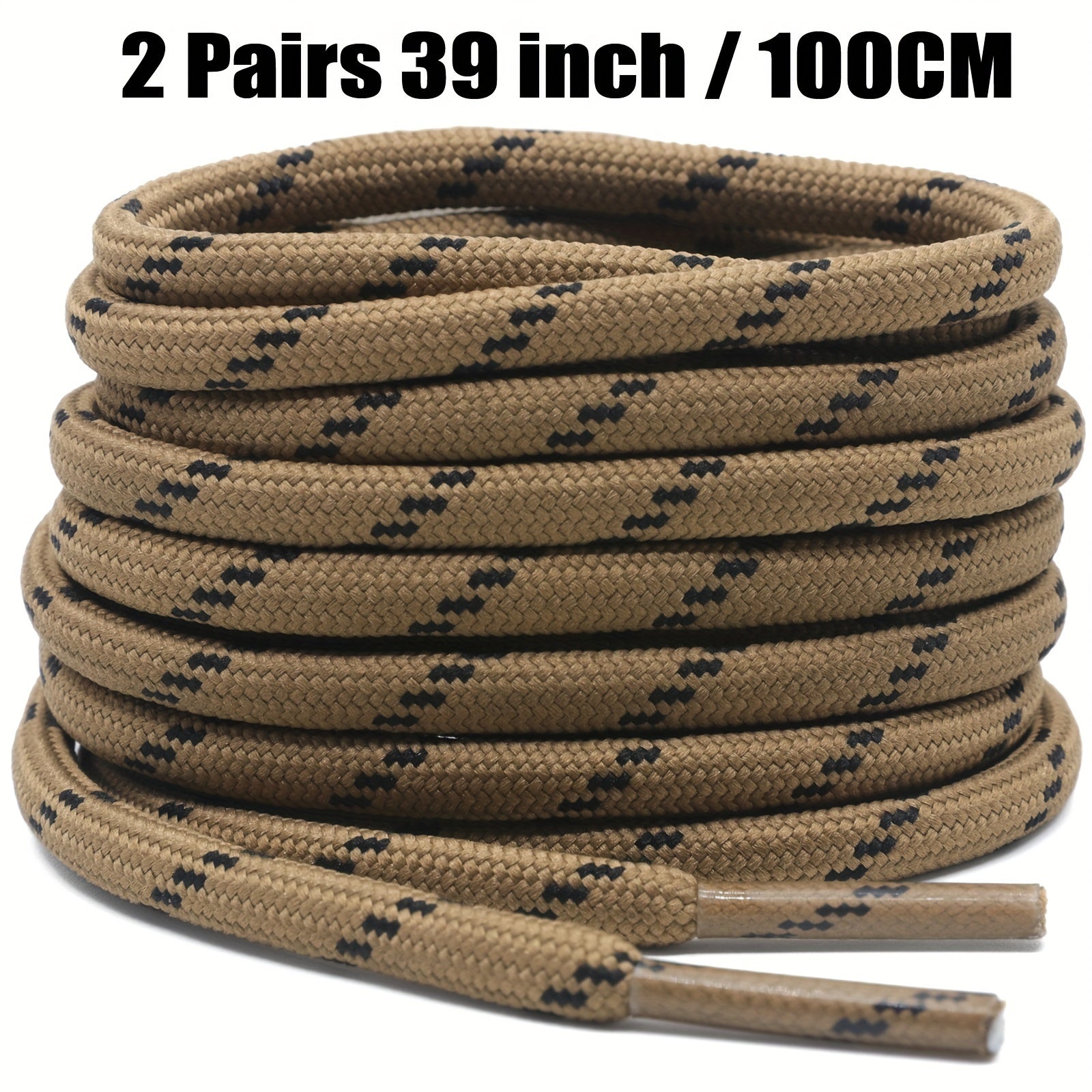 Unisex Thickened Round Climbing Shoe Laces for Hiking and Work Boots