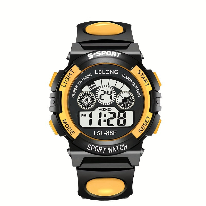 Trendy Digital Sports Smartwatch for Men and Women Waterproof Luminous Multifunctional Outdoor Watch