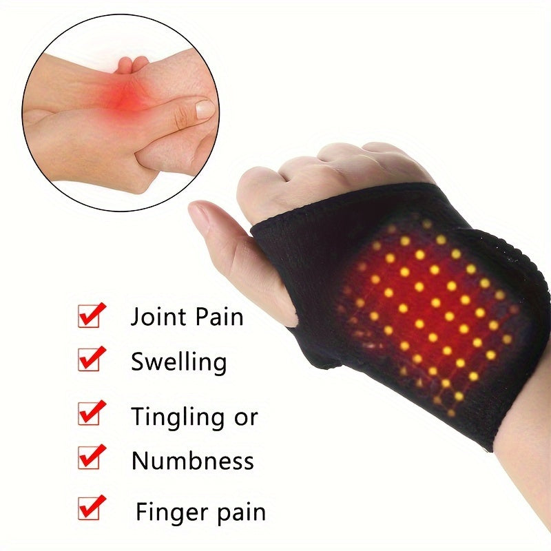 Magnetic Wrist Support Brace with Washable Cloth Wristband for Pain Relief