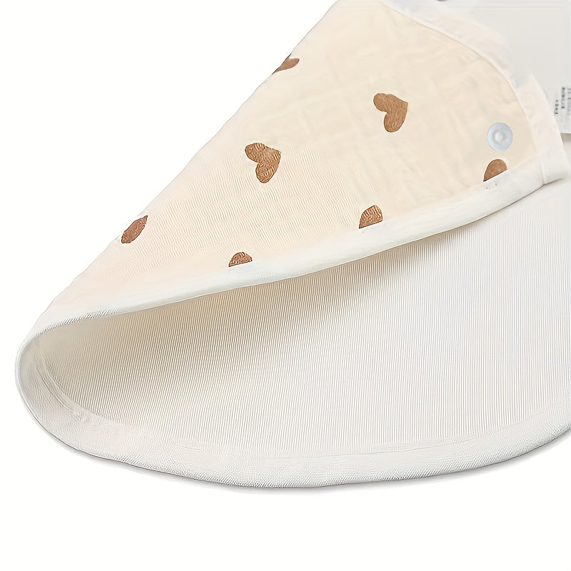 Paquete de 2 baberos en forma de U para bebés, para niños y niñas, de algodón, para dentición y comidas