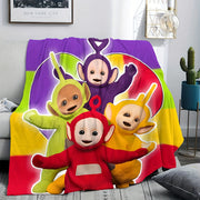 Contemporary Digital Print Soft Throw Blanket for Sofa Bed Office Nap Hypoallergenic Polyester