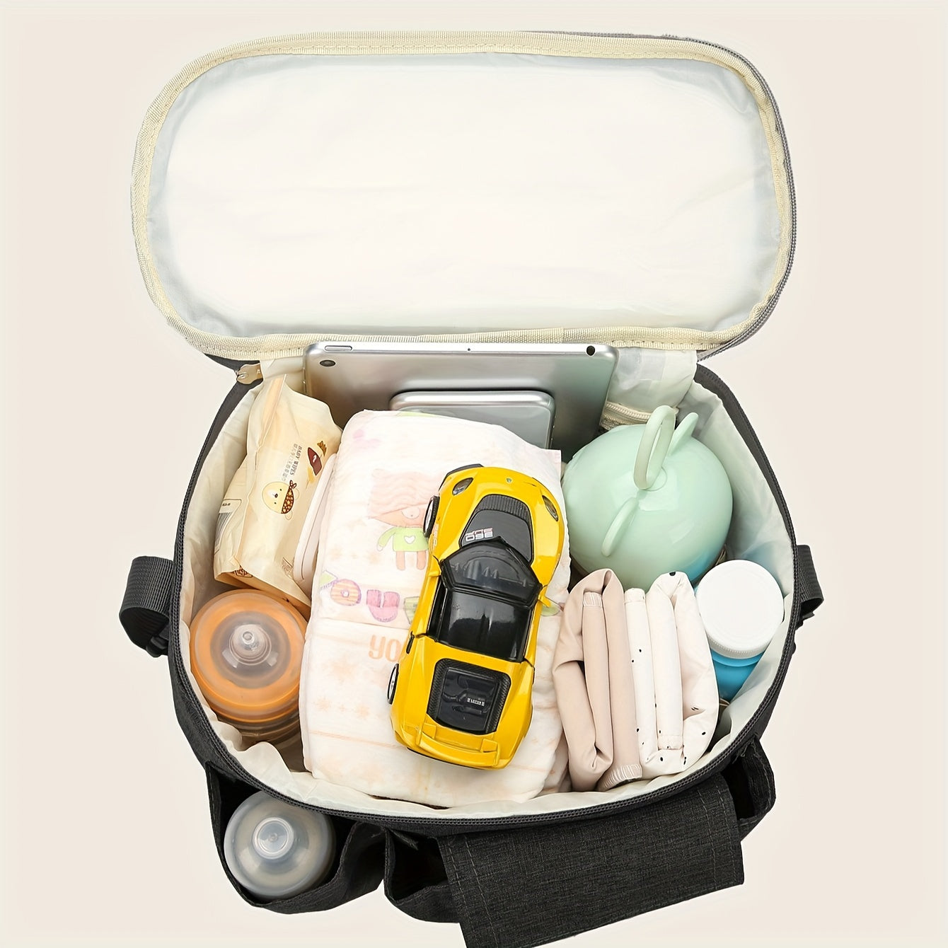 Multipurpose Diaper Bag with Hanging Storage Organizer for Strollers