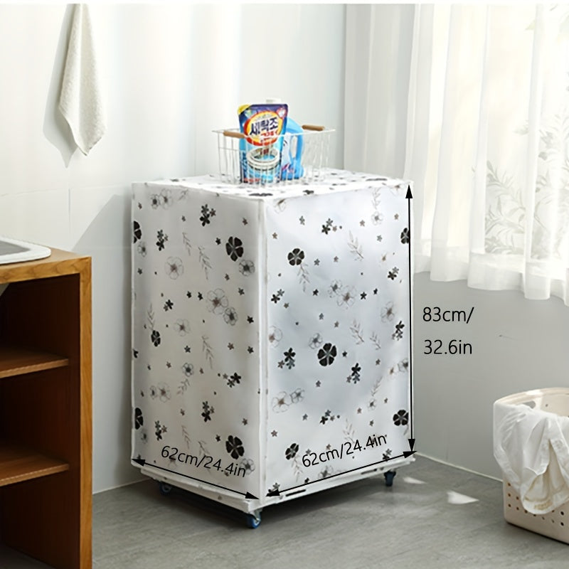 Waterproof Washer Dryer Cover Dustproof Sunproof Zipper Fits Most Front-Loading Machines