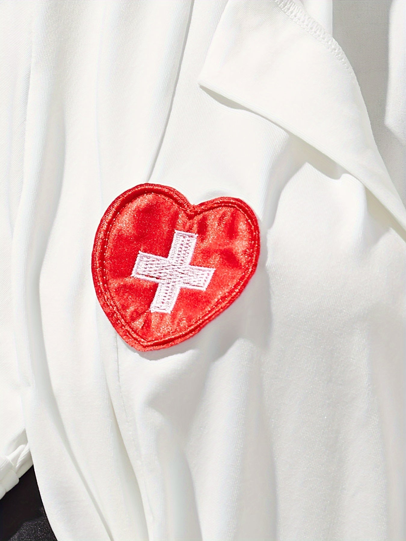 Women's Sexy Nurse Cosplay Costume with Red Dress and Hat