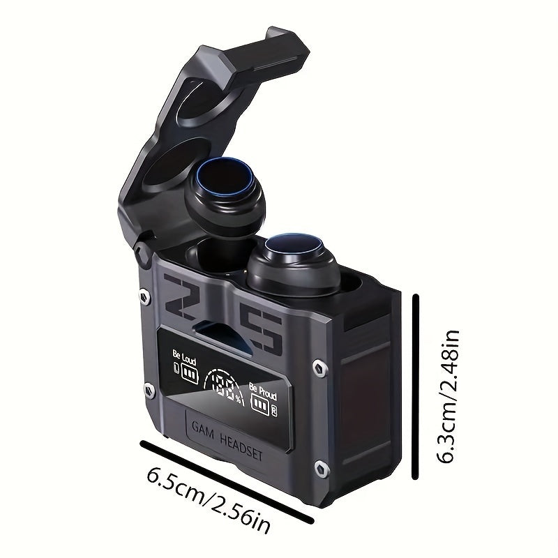 Auriculares inalámbricos con control táctil, micrófono HD, estuche de carga para deportes y juegos